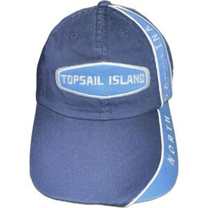 Bio Domes Blue/Light Blue Topsail Island North Carolina Hat Adjustable Cap Strap